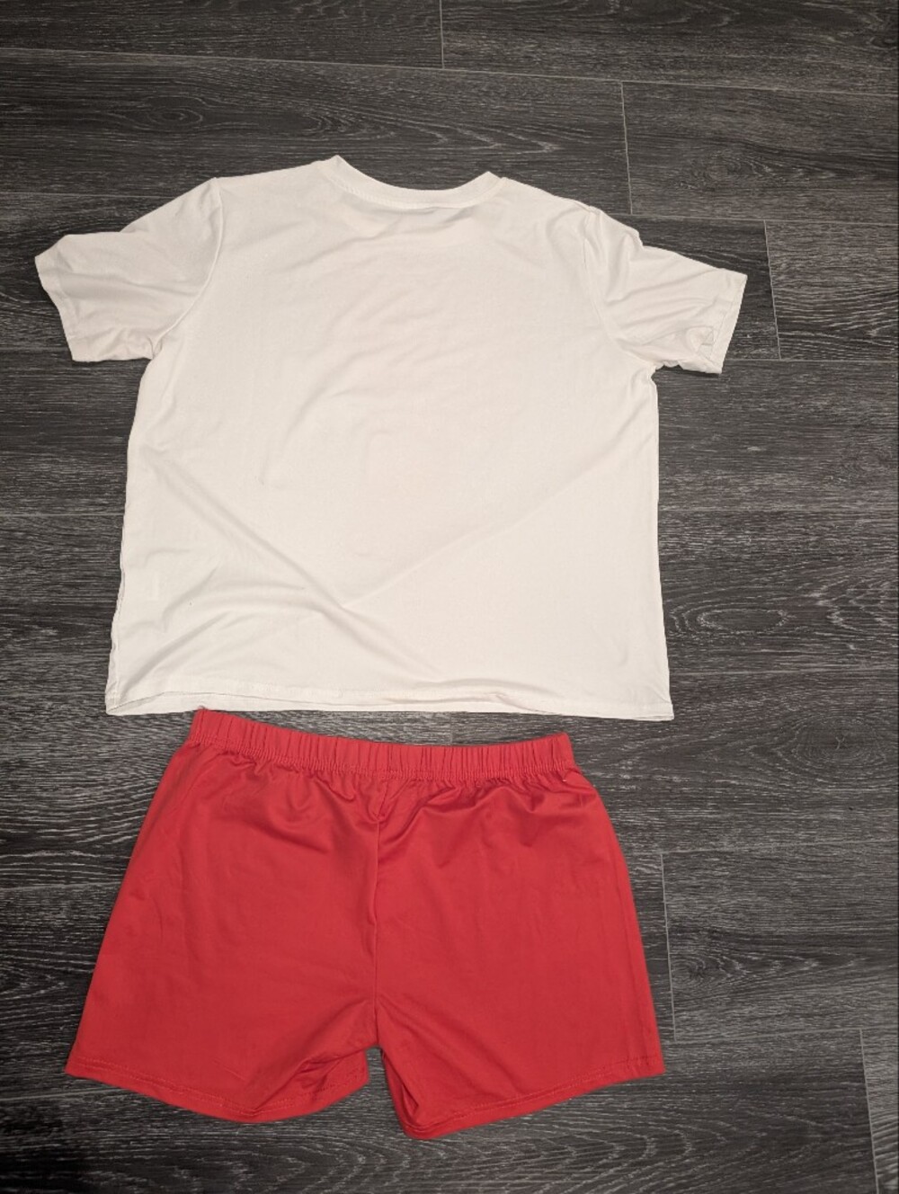 Simply Thick Women's White & Red Sleep Set - Picture 5 of 10